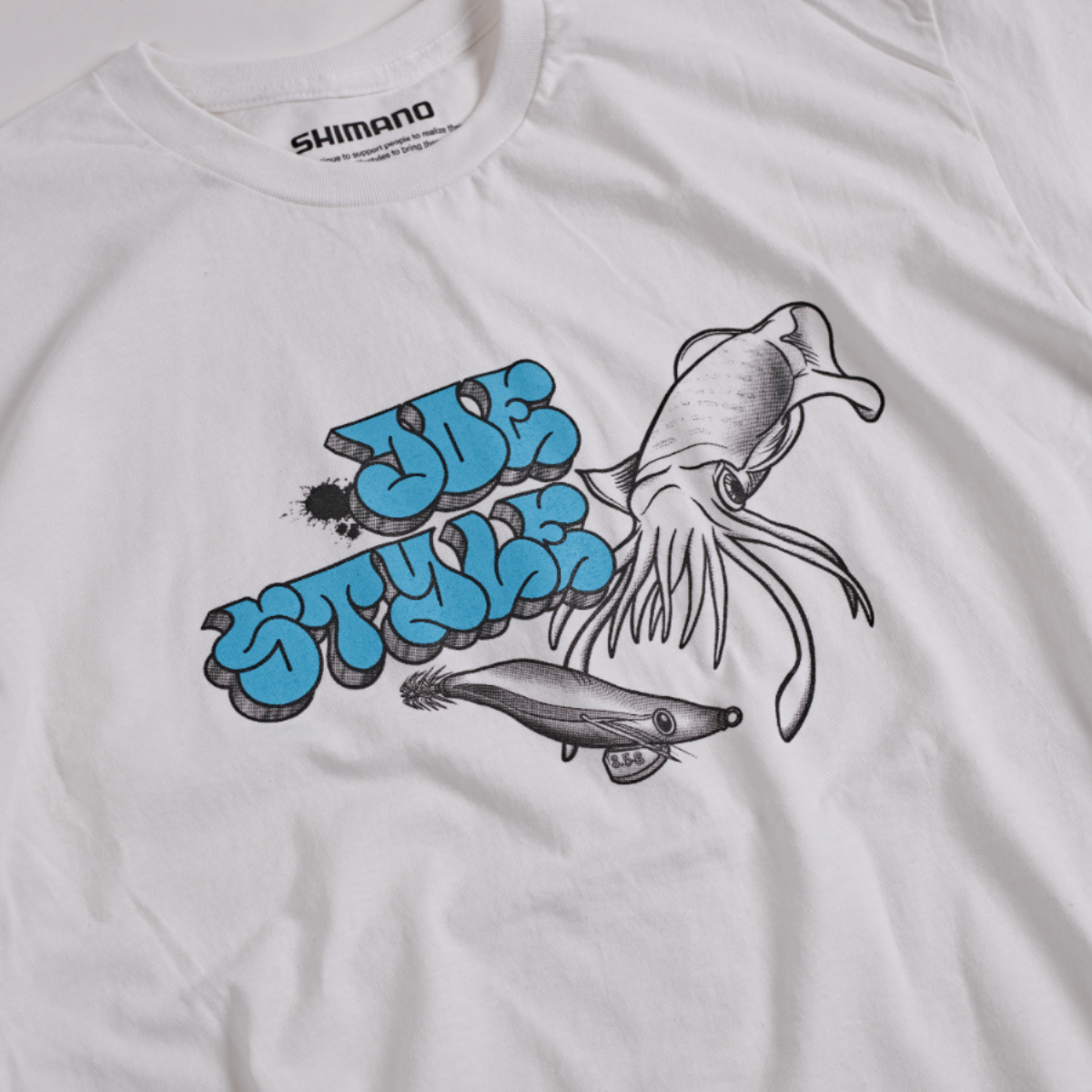 JOESTYLE × SHIMANO Graphic Cotton T-shirt – White | シマノ