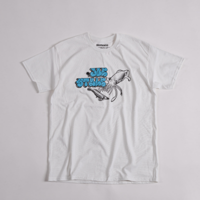 ジョースタイル シマノ エギンガー Tシャツ 白 JOESTYLE セフィア　T ジョースタイル シマノ エギンガー Tシャツ 白 JOESTYLE