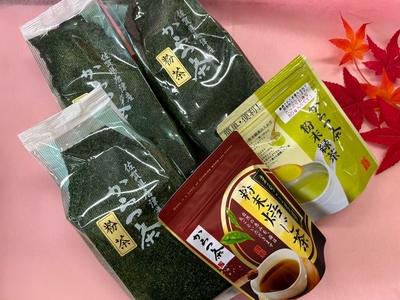 からつ茶粉茶焙煎セット/送料込