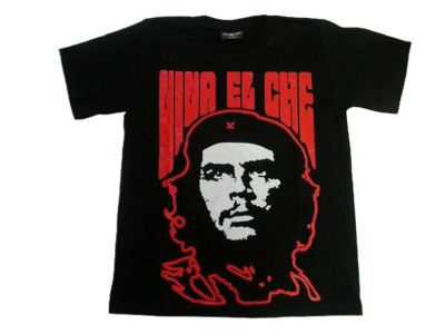 チェ ゲバラ 肖像画 半袖Tシャツ 両面プリント 黒 新品