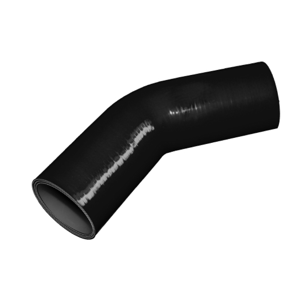 TOYOKINGシリコンホース エルボ45度 同径 内径Φ35mm 黒色