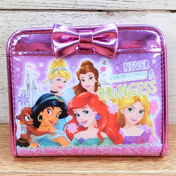 ディズニー 通販 キラキラ ウォレット プリンセス L字ファスナー 財布