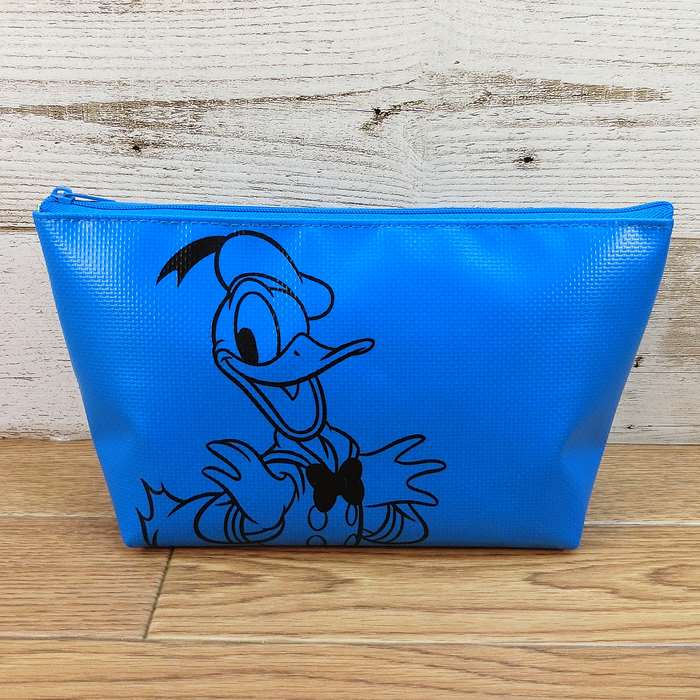 ディズニー 通販 ドナルドダック ペンポーチ ペンケース ブルー 舟形 無料ギフトラッピング ドナルド ギフト お土産 おみやげ 防水生地 筆箱 ウィズマウス