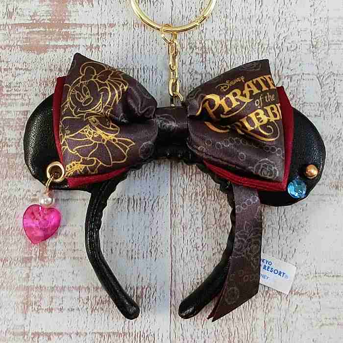 ディズニー パイレーツオブカリビアン カチューシャ カチューシャキーチェーン 東京ディズニーランド「カリブの海賊」グッズ ミニーのカチューシャ