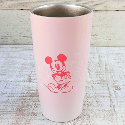 ディズニー 通販 桜シリーズ ミッキーマウス ステンレス 2重 真空 タンブラー 440ml 無料 ギフトラッピング カップ コップ おみやげ お土産 アウトドア カー用品 保温 保冷 ミッキー