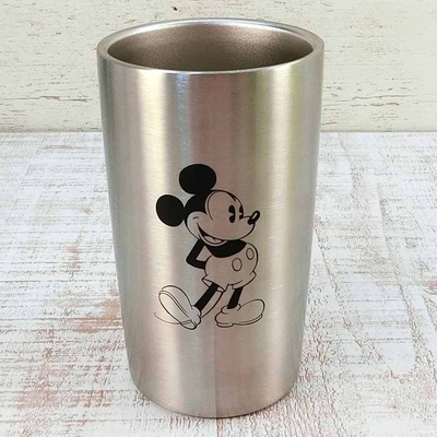 ディズニー ミッキーマウス ステンレス 2重 タンブラー 300ml 無料 ギフトラッピング カップ コップ おみやげ お土産 アウトドア カー用品 保温 保冷 ミッキー