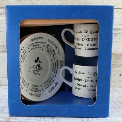 デッドストック 25年以上前 ウォルト ディズニーワールド リゾート ディズニー 通販 Staffordshire Tableware Ltd. 製 エスプレッソ 2客セッ カップ ソーサー イギリス