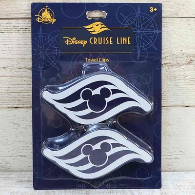 超最新入荷！ディズニー クルーズライン 乗船者 限定 クルーズ ロゴ タオルクリップ DCL ミッキー フロリダ キャスタウェイケイ タオルフック タオルハンガー タオルホルダー タオル掛け