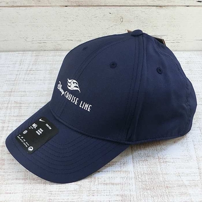 超最新入荷！ディズニー クルーズライン 乗船者 限定 クルーズ ロゴ ナイキ NIKE コラボ キャップ 【紺色】 DCL ミッキー フロリダ キャスタウェイ 帽子 野球帽 大人用 フリーサイズ