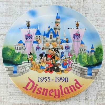 カリフォルニア アナハイム ディズニーランド USA 35周年 絵皿 1990年 ディズニー 通販 お土産 おみやげ アニバーサリー プレート 皿  飾り皿