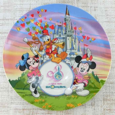 フロリダ ディズニーワールド USA 20周年 絵皿 1991年 ディズニー 通販 お土産 おみやげ アニバーサリー プレート 皿  飾り皿