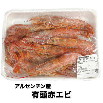 【040】有頭赤エビ　10尾