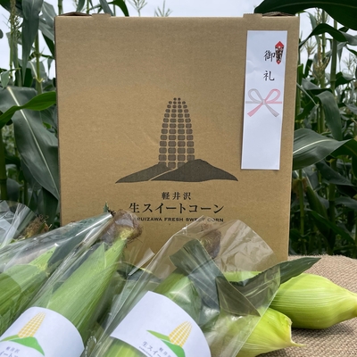 軽井沢生スィートコーン　8本入り　熨斗付き（御礼）