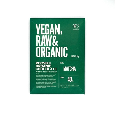 オーガニックローチョコレート　抹茶　37g