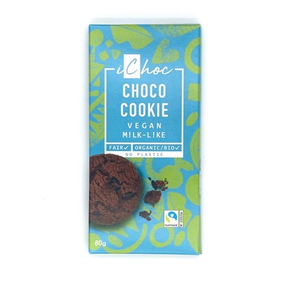 ichoc　オーガニックチョコレート　チョコクッキー　80g