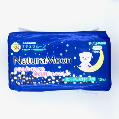 ナチュラムーン　ナプキン　多い日の夜用　羽なし29㎝(12枚)