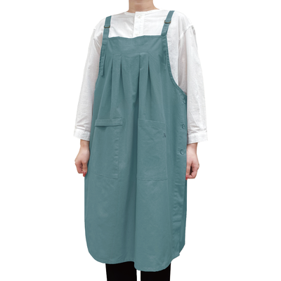 95171 吊り紐エプロン　カラー：ターコイズ