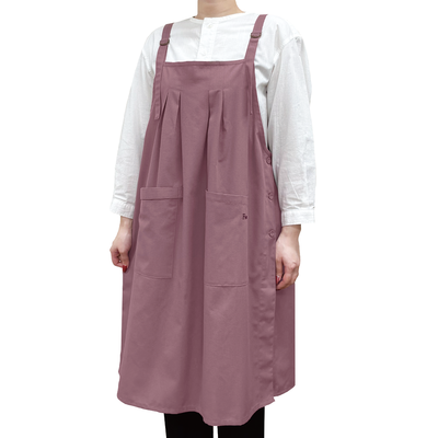 95172 吊り紐エプロン　カラー：ローズピンク