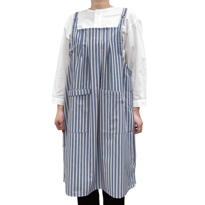 95174 吊り紐エプロン　カラー：ストライプ
