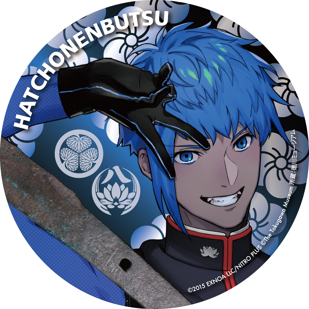 刀剣乱舞 八丁念仏 大本丸博 スクエア缶バッジ 祝装 徳川ミュージアム×「刀剣乱舞ONLINE」2023 八丁念仏 缶バッジ