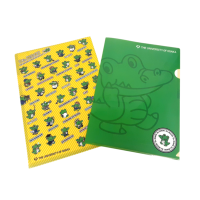 クリアホルダー　Dr.wani（Ｂ／黄＆緑）