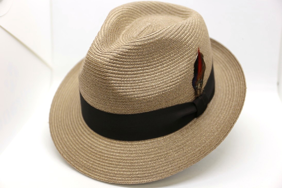HatTsujino（オリジナル） 麻ブレードチロルハット モカ M(56cm)|L