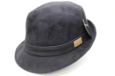 HatTsujino（オリジナル）　羊革スエードアルペンハット　ブラック　S(55cm)|M(56.5cm)|L(58cm)|3L(62cm)　日本製