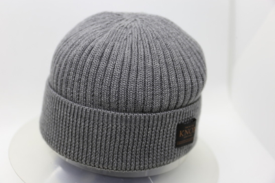 ノックス（KNOX）　ショートリブニット　グレー　　日本製