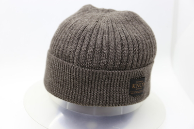 ノックス（KNOX）　ショートリブニット　グレイッシュブラウン　　日本製