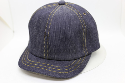Topi工房　短ツバデニムキャップ　ネイビー　フリー（57cm～61cm）　日本製