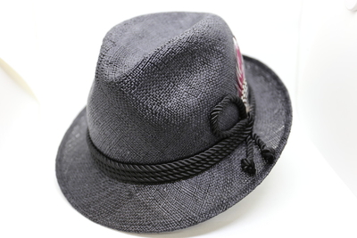 HatTsujino（オリジナル）　カラーバオチロリアンハット　ブラック　L(59cm)|LL(61cm)　日本製
