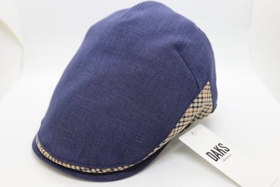 ダックス（DAKS）　サイドハウスチェックハンチング　ネイビー　S(55cm)|M(56.5cm)|L(58cm)|LL(59.5cm)　日本製
