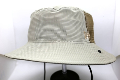 ニューエラ（NEWERA）　日除け付きサファリハット　ベージュ　M/L(58cm)|L/XL(60cm)