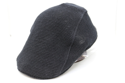 ステットソン（STETSON）　麻ニットハンチング　ブラック　フリー(55cm～59cm)　日本製