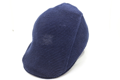 ステットソン（STETSON）　麻ニットハンチング　ネイビー　フリー(55cm～59cm)　日本製