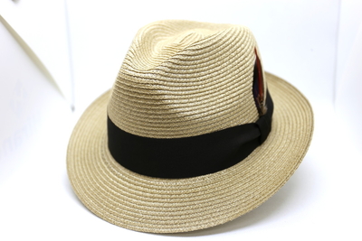 HatTsujino（オリジナル）　麻ブレードチロルハット　ベージュ　M(56cm)|L(58cm)|LL(60cm)　日本製