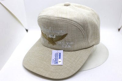 HatTsujino（オリジナル）　テンダークロスワイド型キャップ　ベージュ　L(58cm)|LL(60cm)|3L(62cm)　日本製