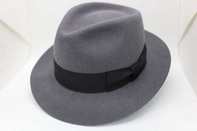 HatTsujino（オリジナル）　ファーフェルトソフトハット　グレー　L(58cm)|LL(60cm)　日本製