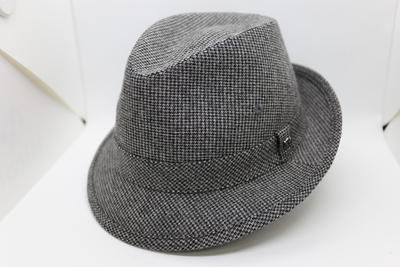 ノックス（KNOX）　千鳥柄チロルハット　グレー　58cm|60cm　日本製