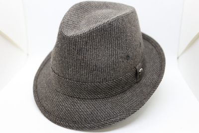 ノックス（KNOX）　千鳥柄チロルハット　ブラウン　58cm|60cm　日本製