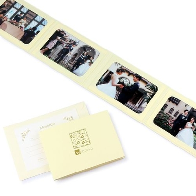 ポケット台紙 『WEDDING/桜』 2Lサイズ 4面ヨコ 写真台紙 結婚式 ウエディング 記念写真