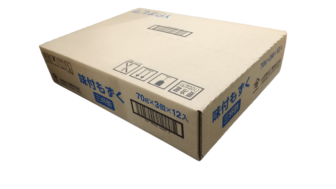 送料無料】沖縄県産 味付もずく 三杯酢 70g×3段 12個セット