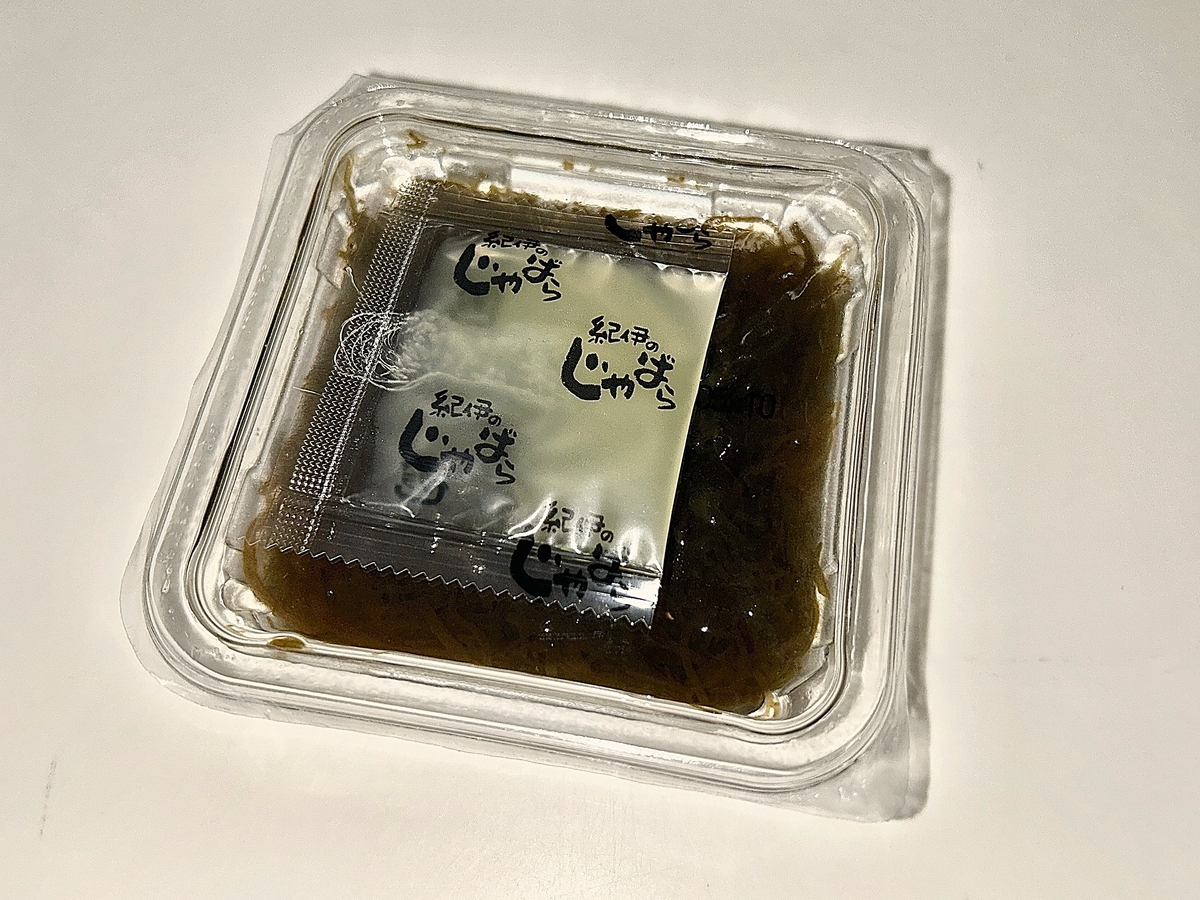 送料無料】三重県紀北町産紀伊のじゃばら 味付もずく 70g×3段 6個