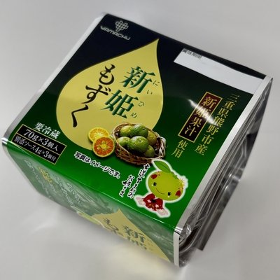 【送料無料】三重県熊野市産新姫　味付もずく　70g&times;3段　6個セット