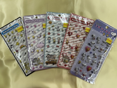 スヌーピーぷくぷくシール