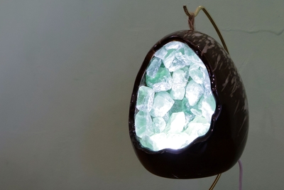 天然石ランプ（エッグ型）