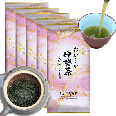 おいしい伊勢茶こだわりさん用 80g&times;5袋 お徳用セット 三重県産深蒸し煎茶【メール便OK】