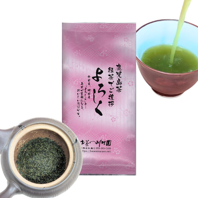 かごしま知覧茶「よろしく」50g 鹿児島県産深蒸し煎茶 2026年産一番茶 ゆたかみどり品種【メール便OK】