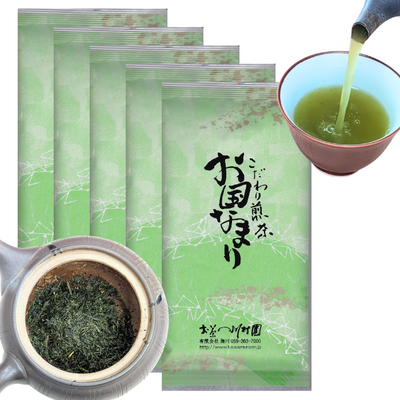 静岡茶 上煎茶「お国なまり」80g&times;5袋 お徳用セット 深蒸し煎茶 やぶきた 2026年産一番茶 【メール便OK（包装は不可）】