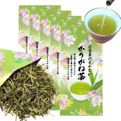 お徳用静岡茶 茎茶「かりがね茶」100g&times;5袋セット 【メール便OK・包装不可】旧「かりがね毎日茶」